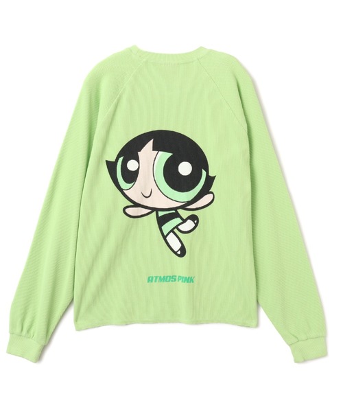 atmos pink(アトモスピンク)の「The Powerpuff Girls x atmos pink Thermal LS T-shirt / ザ パワーパフ ガールズ x アトモス ピンク サーマル LS T-シャツ【SP】(Tシャツ/カットソー・レディース・ブルー/グリーン・FREE)」の2枚目の写真