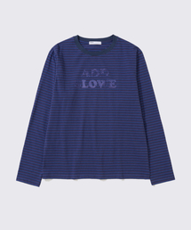 Stripe LOVE Long Sleeve [Purple]