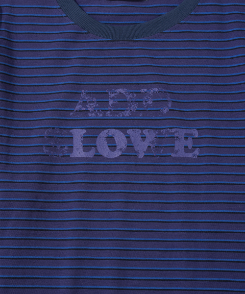 ADDSLOW（アドスロー）の「Stripe LOVE Long Sleeve [Purple]（Tシャツ/カットソー・レディース・その他・0/1/2）」の3枚目の写真