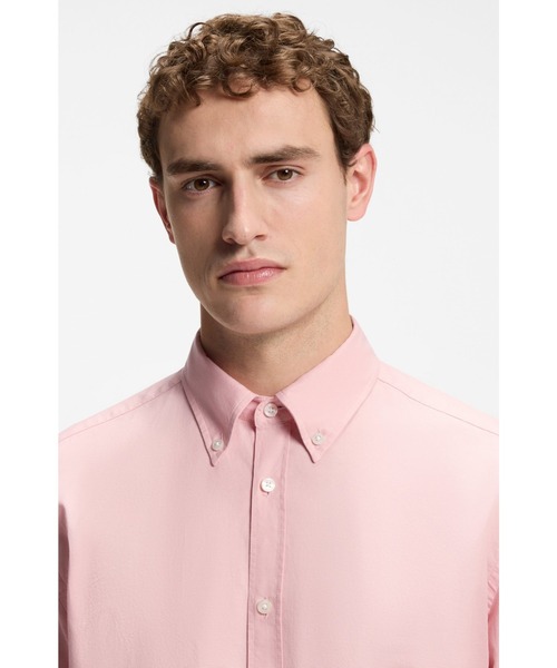 BOSS(ボス)の「BOSS Selected by Shohei Ohtani シャツ コットンオックスフォード(シャツ/ブラウス・メンズ・ライトピンク・M/L/XL/S/XXXL/XS/XXL)」の2枚目の写真