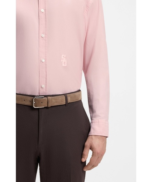 BOSS(ボス)の「BOSS Selected by Shohei Ohtani シャツ コットンオックスフォード(シャツ/ブラウス・メンズ・ライトピンク・M/L/XL/S/XXXL/XS/XXL)」の3枚目の写真