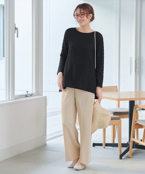 Tiaclasse(ティアクラッセ)の「クリスタルプリーツパンツ(その他パンツ・レディース・ブラウン/ネイビー/ベージュ・XXL/XL)」の18枚目の写真