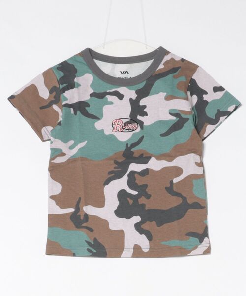RVCA(ルーカ)の「RVCA/ルーカ 半袖 クロップド Tシャツ レディース CORRAL SS BABY TEE BG043207(Tシャツ/カットソー・レディース・ブラック/カモフラージュ/ホワイト・S/M)」の15枚目の写真
