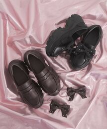 MAJESTIC LEGON（マジェスティックレゴン）の「取り外しリボンスニーカーローファー（ローファー）」