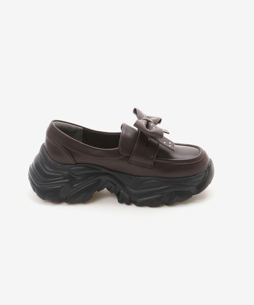 MAJESTIC LEGON（マジェスティックレゴン）の「取り外しリボンスニーカーローファー（ローファー・レディース・ブラック/ブラウン・X-LARGE/LARGE/MEDIUM/SMALL）」の20枚目の写真