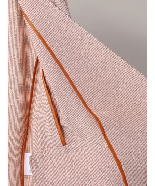 CIS.（シス）の「CIS. ノーカラージャケット&スカーフ ウォッシャブル リフラクスキャンバス ストライプ（テーラードジャケット・レディース・ブラック/オレンジ・36(7号)/38(9号)）」の22枚目の写真