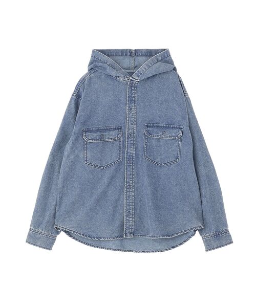 CRAFT STANDARD BOUTIQUE(クラフトスタンダードブティック)の「デニムフードシャツ(シャツ/ブラウス・メンズ・インディゴブルー/ブラック・L/M)」の16枚目の写真