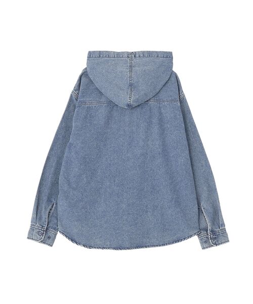 CRAFT STANDARD BOUTIQUE(クラフトスタンダードブティック)の「デニムフードシャツ(シャツ/ブラウス・メンズ・インディゴブルー/ブラック・L/M)」の17枚目の写真