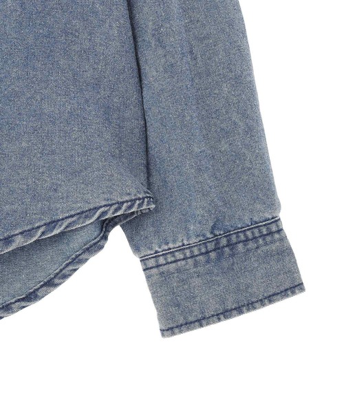 CRAFT STANDARD BOUTIQUE(クラフトスタンダードブティック)の「デニムフードシャツ(シャツ/ブラウス・メンズ・インディゴブルー/ブラック・L/M)」の19枚目の写真