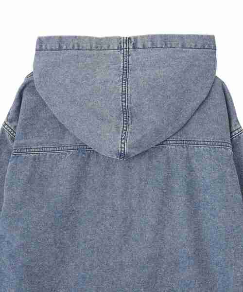 CRAFT STANDARD BOUTIQUE(クラフトスタンダードブティック)の「デニムフードシャツ(シャツ/ブラウス・メンズ・インディゴブルー/ブラック・L/M)」の22枚目の写真