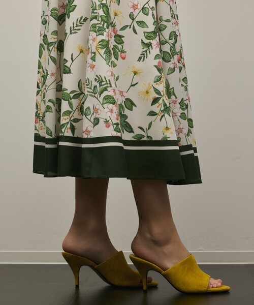 Diagram(ダイアグラム)の「プリントタックフレアスカート(スカート・レディース・ブラック/キナリ・36/38)」の13枚目の写真