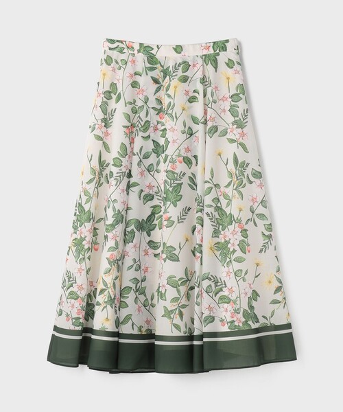 Diagram(ダイアグラム)の「プリントタックフレアスカート(スカート・レディース・ブラック/キナリ・36/38)」の14枚目の写真