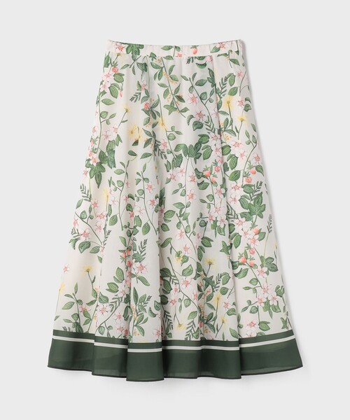 Diagram(ダイアグラム)の「プリントタックフレアスカート(スカート・レディース・ブラック/キナリ・36/38)」の15枚目の写真