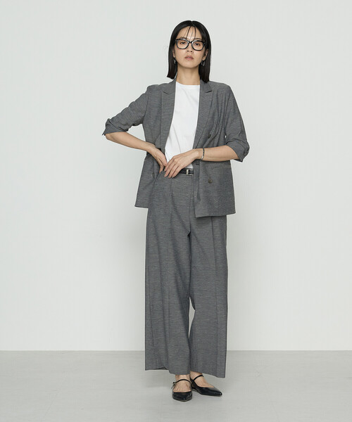 COMME CA(コムサ)の「〔 TALLサイズ 〕 ドライオックス パンツ(その他パンツ・レディース・チャコール・15号)」の2枚目の写真
