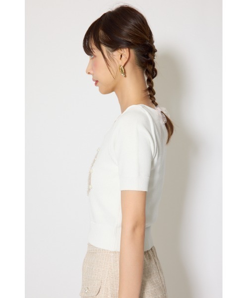 rienda(リエンダ)の「ジャガードRニットトップス 春服(ニット/セーター・レディース・ネイビー/ライトピンク/ホワイト・FREE)」の16枚目の写真