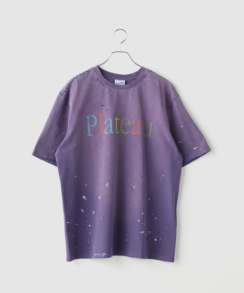 JOINT WORKS（ジョイントワークス）の「PLATEAU STUDIO / プラトースタジオ Vintage tee - logo（Tシャツ/カットソー・メンズ・ブラック/パープル・2）」の2枚目の写真
