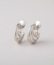 ◆金属アレルギー対応◆◆made in japan◆【痛くない】【落ちにくい】【ストレスフリーな着け心地】ダブルライン グランループフィットイヤリング