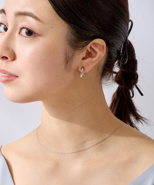CALIN STANDARD(カリンスタンダード)の「◆金属アレルギー対応◆◆made in japan◆【痛くない】【落ちにくい】【ストレスフリーな着け心地】ダブルライン グランループフィットイヤリング(イヤリング・レディース・ゴールド/シルバー・FREE)」の3枚目の写真