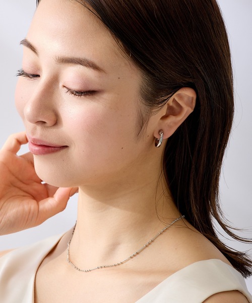 CALIN STANDARD(カリンスタンダード)の「◆金属アレルギー対応◆◆made in japan◆【痛くない】【落ちにくい】【ストレスフリーな着け心地】ダブルライン グランループフィットイヤリング(イヤリング・レディース・ゴールド/シルバー・FREE)」の6枚目の写真