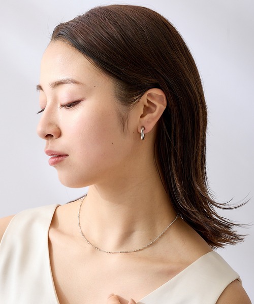 CALIN STANDARD(カリンスタンダード)の「◆金属アレルギー対応◆◆made in japan◆【痛くない】【落ちにくい】【ストレスフリーな着け心地】ダブルライン グランループフィットイヤリング(イヤリング・レディース・ゴールド/シルバー・FREE)」の13枚目の写真