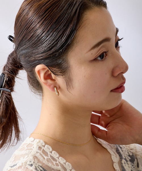 CALIN STANDARD(カリンスタンダード)の「◆金属アレルギー対応◆◆made in japan◆【痛くない】【落ちにくい】【ストレスフリーな着け心地】ダブルライン グランループフィットイヤリング(イヤリング・レディース・ゴールド/シルバー・FREE)」の17枚目の写真