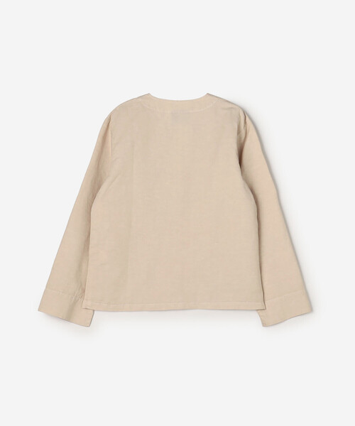 VETRA(ベトラ)の「VETRA | 〈別注〉コットンリネン ノーカラージャケット WOMEN(ノーカラージャケット・レディース・ベージュ系その他/ネイビー・38)」の9枚目の写真