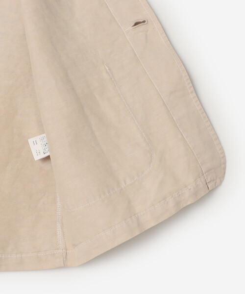 VETRA | 〈別注〉コットンリネン ノーカラージャケット WOMEN（ノー
