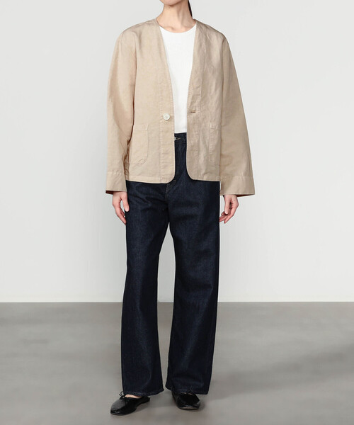 VETRA | 〈別注〉コットンリネン ノーカラージャケット WOMEN（ノー