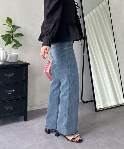 prose verse(プロズヴェール)の「ストレッチスリムストレートデニム(デニムパンツ・レディース・ブルー・PM/LARGE/MEDIUM/PL)」の13枚目の写真