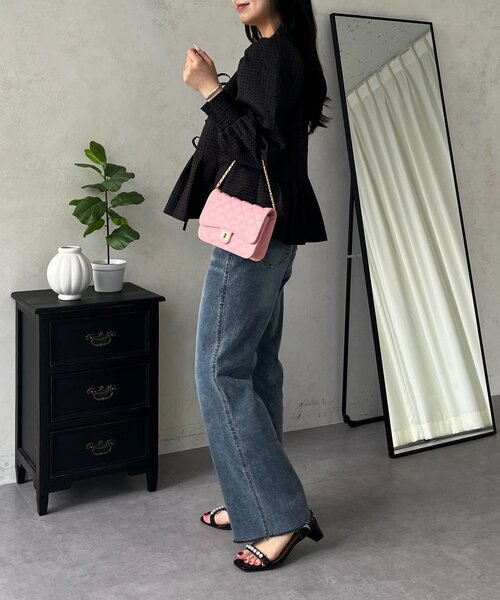 prose verse（プロズヴェール）の「ストレッチスリムストレートデニム（デニムパンツ・レディース・ブルー・PM/LARGE/MEDIUM/PL）」の5枚目の写真