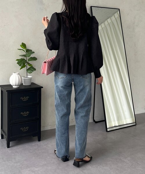 prose verse（プロズヴェール）の「ストレッチスリムストレートデニム（デニムパンツ・レディース・ブルー・PM/LARGE/MEDIUM/PL）」の7枚目の写真