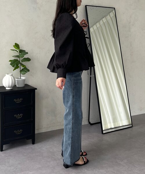 prose verse（プロズヴェール）の「ストレッチスリムストレートデニム（デニムパンツ・レディース・ブルー・PM/LARGE/MEDIUM/PL）」の8枚目の写真