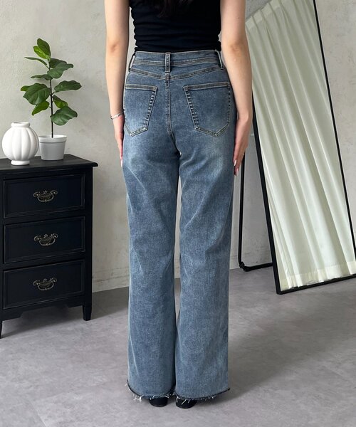 prose verse（プロズヴェール）の「ストレッチスリムストレートデニム（デニムパンツ・レディース・ブルー・PM/LARGE/MEDIUM/PL）」の14枚目の写真