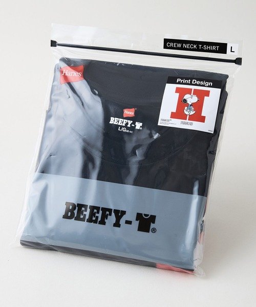 HANES(ヘインズ)の「【HANES/ヘインズ】PEANUTS×BEEFYーTシャツ(Tシャツ/カットソー・メンズ・ホワイト系その他2/ブラック系その他2/ホワイト系その他/ブラック系その他・X-LARGE/LARGE/MEDIUM)」の19枚目の写真