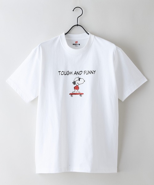 HANES(ヘインズ)の「【HANES/ヘインズ】PEANUTS×BEEFYーTシャツ(Tシャツ/カットソー・メンズ・ホワイト系その他2/ブラック系その他2/ホワイト系その他/ブラック系その他・X-LARGE/LARGE/MEDIUM)」の6枚目の写真