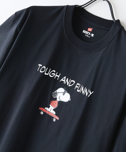 HANES(ヘインズ)の「【HANES/ヘインズ】PEANUTS×BEEFYーTシャツ(Tシャツ/カットソー・メンズ・ホワイト系その他2/ブラック系その他2/ホワイト系その他/ブラック系その他・X-LARGE/LARGE/MEDIUM)」の18枚目の写真