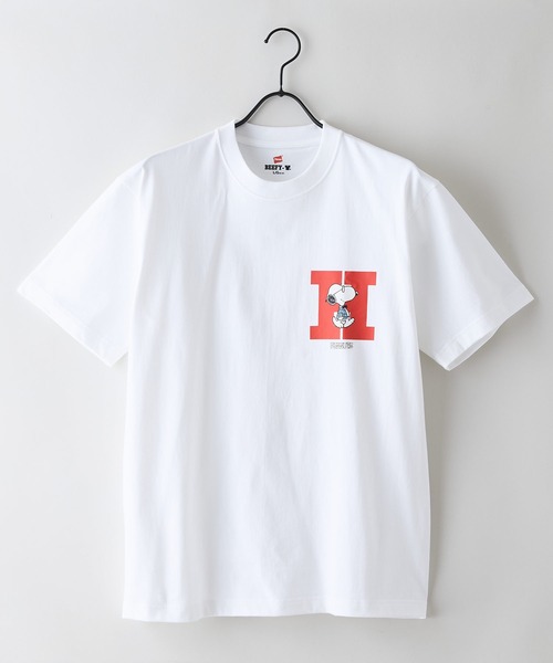 HANES(ヘインズ)の「【HANES/ヘインズ】PEANUTS×BEEFYーTシャツ(Tシャツ/カットソー・メンズ・ホワイト系その他2/ブラック系その他2/ホワイト系その他/ブラック系その他・X-LARGE/LARGE/MEDIUM)」の14枚目の写真