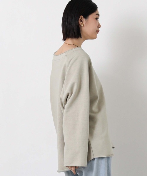 Gready Brilliant（グレディブリリアン）の「ピグメントボートネックカットソー（Tシャツ/カットソー・レディース・ベージュ/チャコールグレー・38）」の17枚目の写真