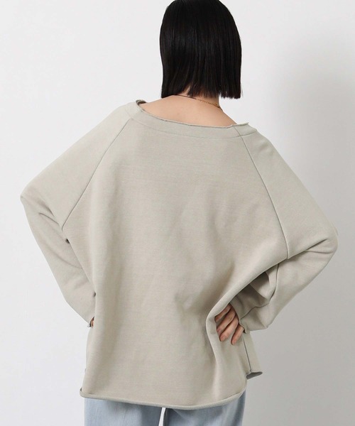 Gready Brilliant（グレディブリリアン）の「ピグメントボートネックカットソー（Tシャツ/カットソー・レディース・ベージュ/チャコールグレー・38）」の18枚目の写真