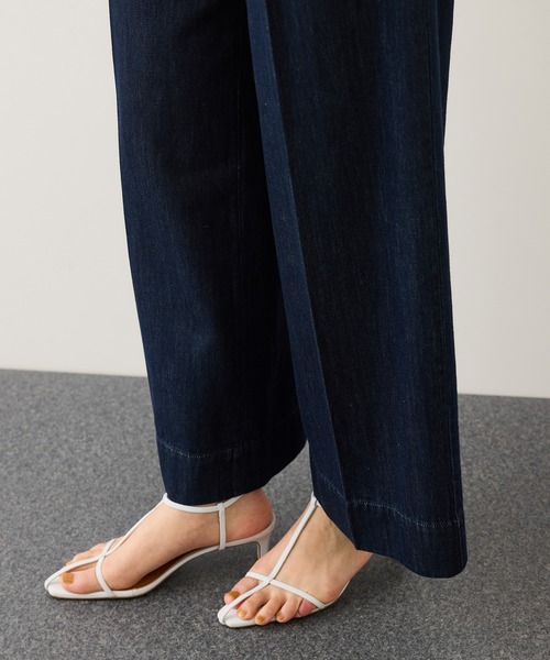 ROPE'（ロペ）の「ライトテンセルデニムベルテッドワイドパンツ（その他パンツ・レディース・ネイビー・36/38）」の14枚目の写真