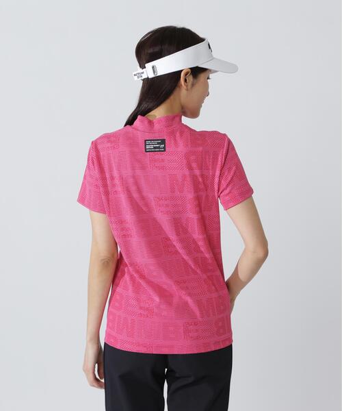 MASTER BUNNY EDITION（マスターバニーエディション）の「チェックジャガード半袖ハイネックカットソー（Tシャツ/カットソー・レディース・ピンク・MEDIUM/SMALL）」の6枚目の写真