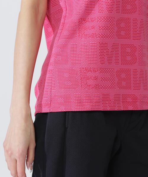 MASTER BUNNY EDITION（マスターバニーエディション）の「チェックジャガード半袖ハイネックカットソー（Tシャツ/カットソー・レディース・ピンク・MEDIUM/SMALL）」の9枚目の写真