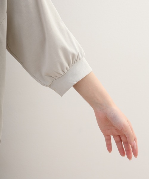 EGLANTINE(エグランティーヌ)の「EGLANTINE 英字ハート刺繍5分袖カットソー(Tシャツ/カットソー・レディース・サンドベージュ/オフホワイト/ブラック/ブラック×ホワイト・38)」の17枚目の写真