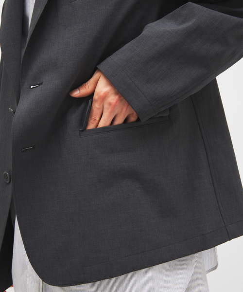 JOURNAL STANDARD（ジャーナルスタンダード）の「EVALET / エバレット ST フィールド ジャケット "セットアップ着用可能"（テーラードジャケット・メンズ・ブラック系その他/カーキ/ネイビー・SMALL/LARGE/MEDIUM）」の7枚目の写真