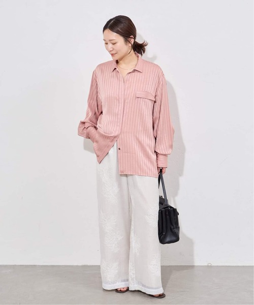 JOURNAL STANDARD(ジャーナルスタンダード)の「《追加》【ARCHIVE STANCE/アーカイブスタンス】Satin Stripe Dolman Shirt(シャツ/ブラウス・レディース・ピンク/チャコールグレー・FREE)」の22枚目の写真