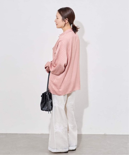 JOURNAL STANDARD(ジャーナルスタンダード)の「《追加》【ARCHIVE STANCE/アーカイブスタンス】Satin Stripe Dolman Shirt(シャツ/ブラウス・レディース・ピンク/チャコールグレー・FREE)」の18枚目の写真