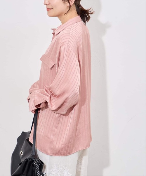 JOURNAL STANDARD(ジャーナルスタンダード)の「《追加》【ARCHIVE STANCE/アーカイブスタンス】Satin Stripe Dolman Shirt(シャツ/ブラウス・レディース・ピンク/チャコールグレー・FREE)」の20枚目の写真