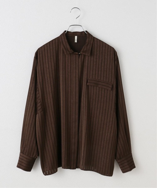 JOURNAL STANDARD(ジャーナルスタンダード)の「《追加》【ARCHIVE STANCE/アーカイブスタンス】Satin Stripe Dolman Shirt(シャツ/ブラウス・レディース・ピンク/チャコールグレー・FREE)」の9枚目の写真