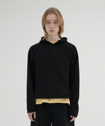 waffle hooded t-shirts (black)
