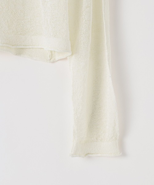 BAYFLOW(ベイフロー)の「【EF(エフ)】シアークループルオーバー(WOMEN)(Tシャツ/カットソー・レディース・ピンク/アイボリー・FREE)」の5枚目の写真